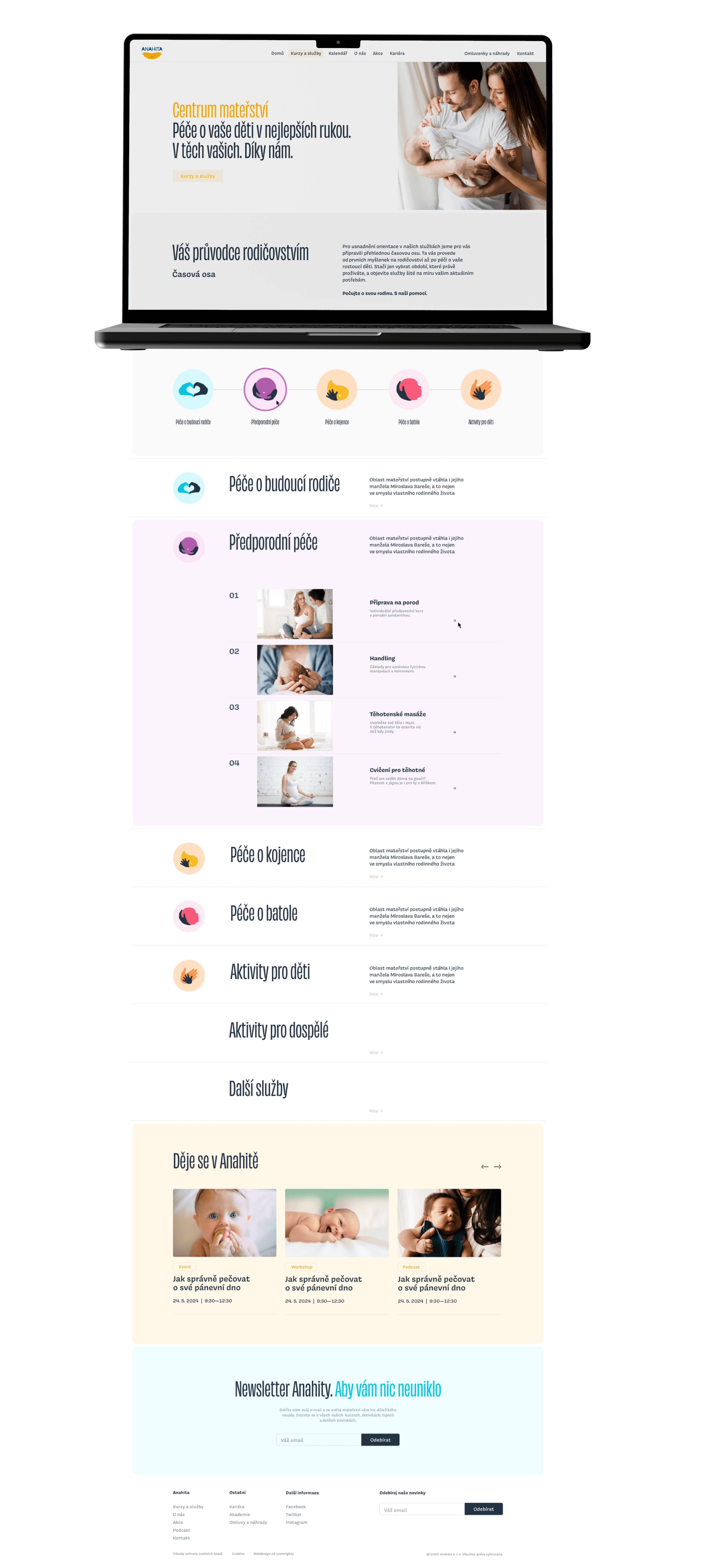 náhled návrhu webu