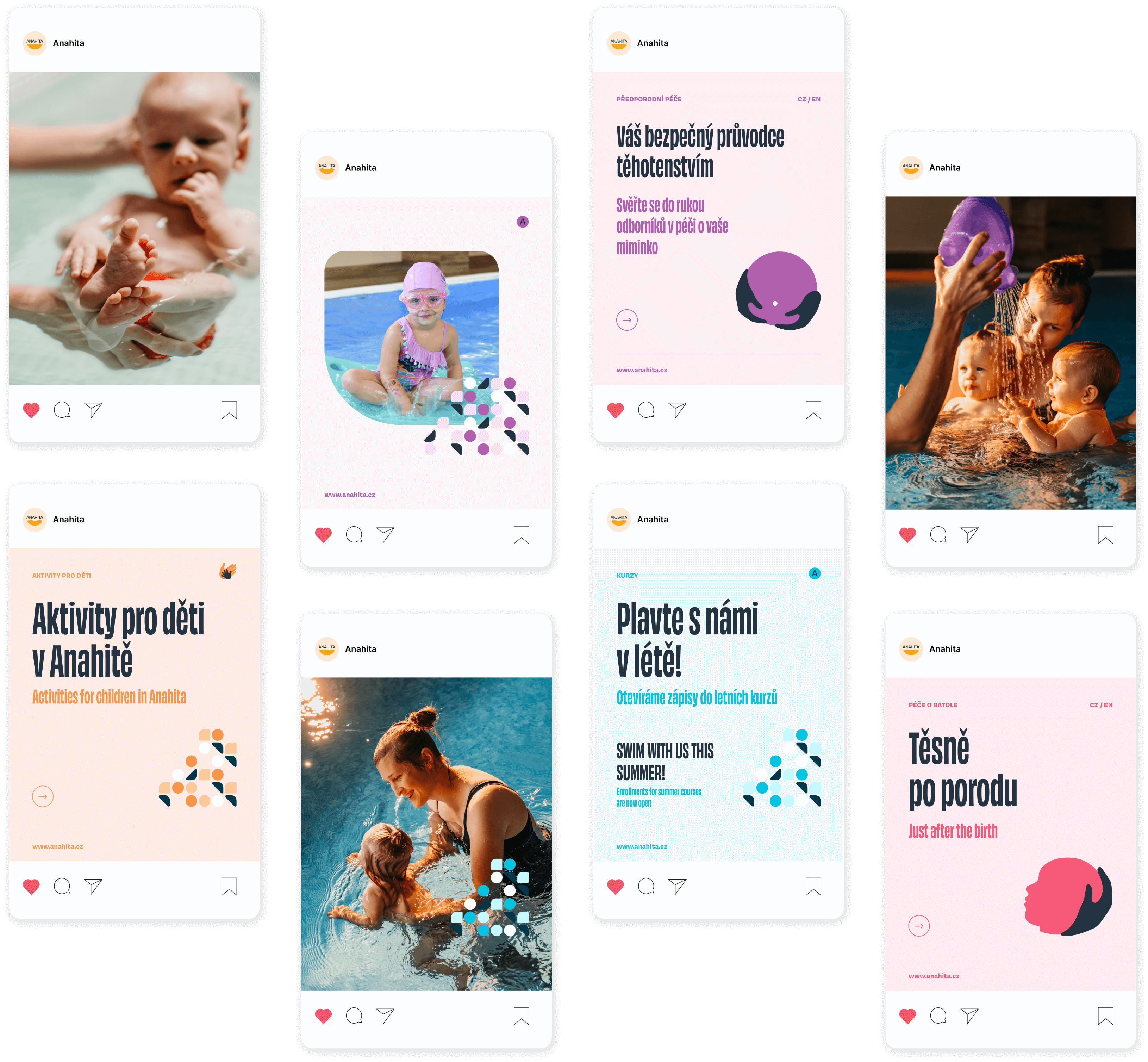 návrhy vizuálů pro sociální sítě