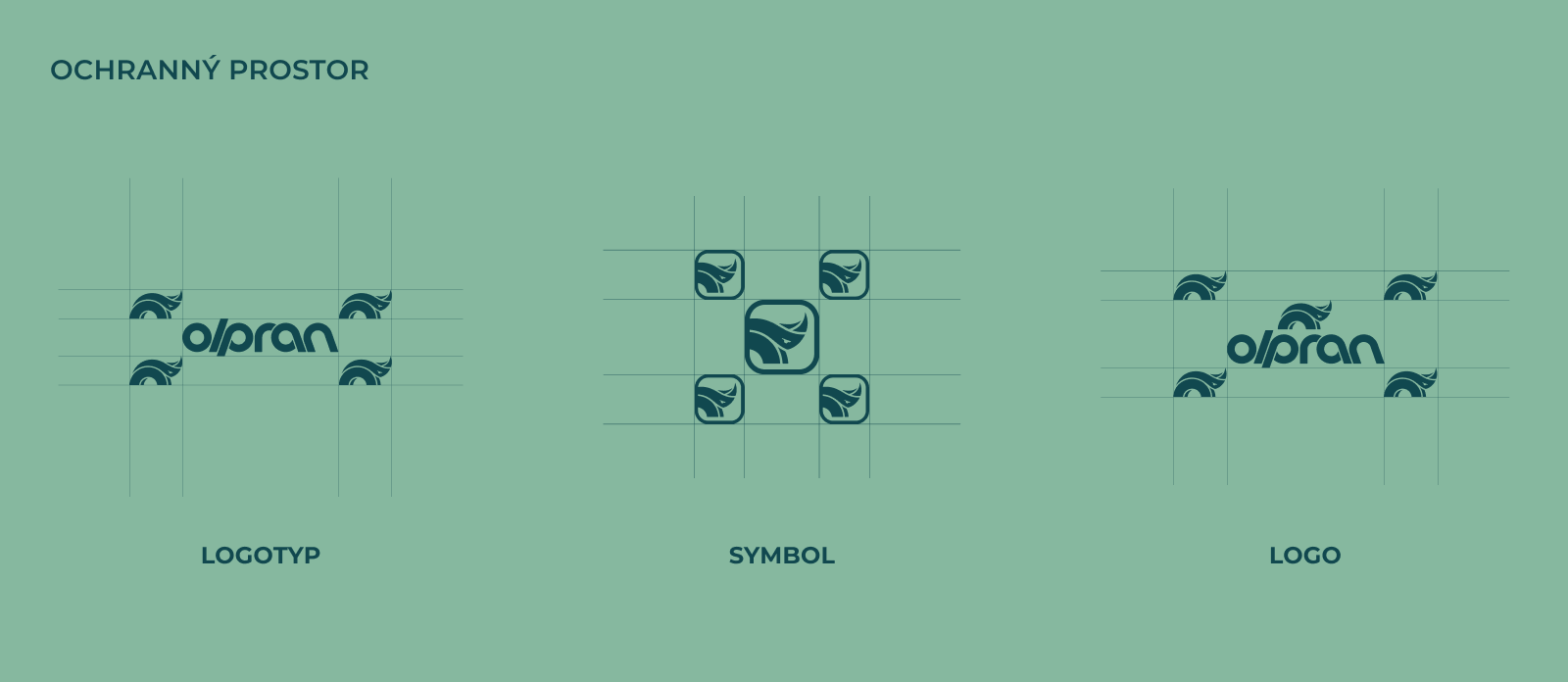 ochranný prostor nového loga olpran