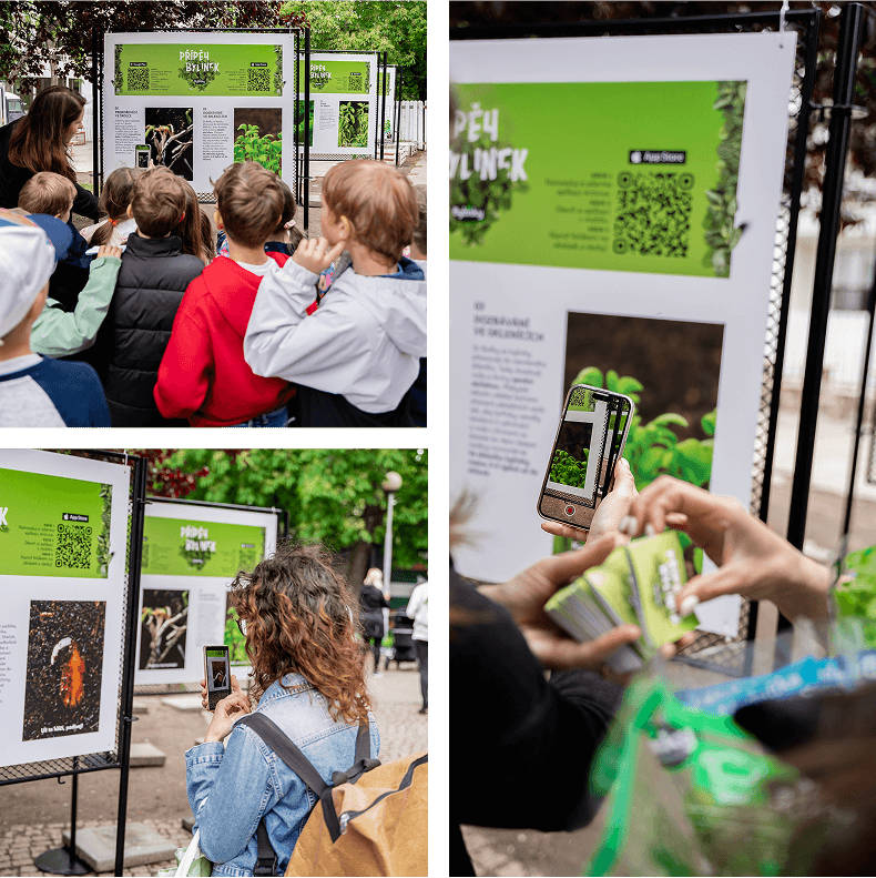 záběry návštěvníků offline kampaně